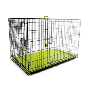 M-Pets Voyager Wire Pet Crate - Green