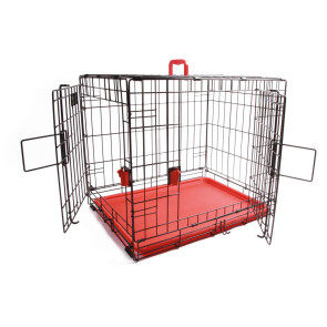 M-Pets Voyager Wire Pet Crates - Red