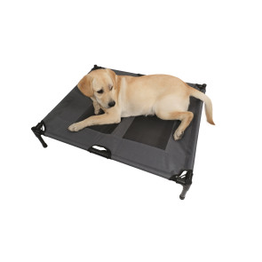 M-Pets Elevated Dog Bed Grey