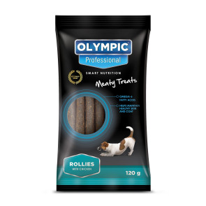 Olympic Professional Chicken Rollies Treats - 120g