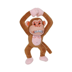 Mighty Toys Mighty Angry Monkey Plush Dog Toy