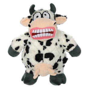 Mighty Toys Mighty Angry Cow Plush Dog Toy