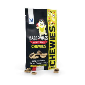 Montego Bags O Wags Delightful Peanut Butter Flavoured Paws Dog Treats