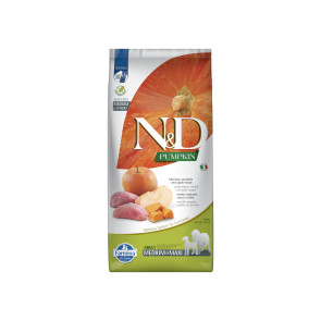 Farmina N&D Pumpkin Grain Free Italian Wild Boar, Pumpkin & Apple Medium & Maxi Adult Dog Food-12kg