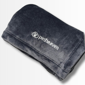 Pet Heaven Luxury Mongolian Fleece Plush Large Pet Blanket – Charcoal