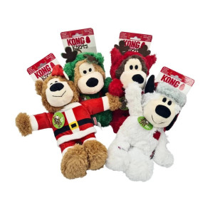 KONG Wild Knots Bear Assorted Plush Dog Toy