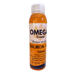 Omega Treats Salmon Oil Food Topper - 100ml