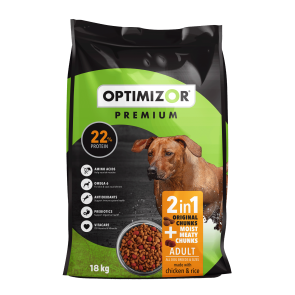 Optimizor Premium 2-in-1 Moist Meaty Chunks Adult Dog Food