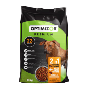 Optimizor Premium 2-in-1 Moist Meaty Chunks Adult Dog Food