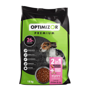 Optimizor Premium Premium 2-in-1 Milky Bones Puppy Food