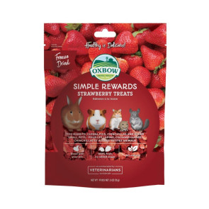 Oxbow Simple Rewards Freeze-Dried Strawberry Small Animals & Cavy Treats - 15g