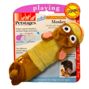 Petstages Stuffing Free Monkey Mini Dog Toy