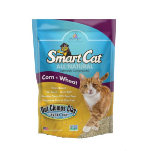SmartCat All Natural Corn and Wheat Clumping Cat Litter