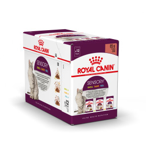 Royal Canin Sensory Variety Pack in Gravy Adult Cat Food Pouches - 12x85g