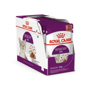 Royal Canin Sensory Feel Morsels in Gravy Adult Cat Food Pouches - 12x85g