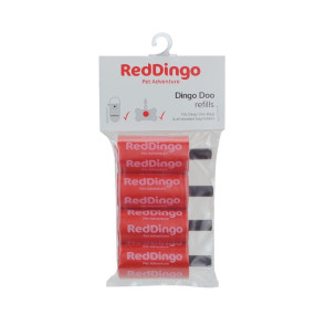 Red Dingo Doo Degradable Refill Bags-Red
