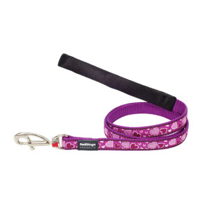 RedDingo Design Fixed Dog Lead-Breezy Love-Purple-L