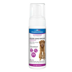 Francodex Rinse-Free Dimethicone Foam Dog Shampoo - 150ml