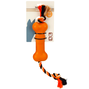 Beeztees Sumo Fit Bone & Rope Dog Toy