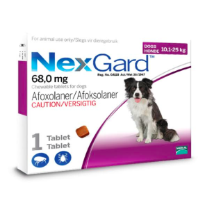 NexGard Large Dog 10-25kg Chewable Tick & Flea Tablet-pack of 1