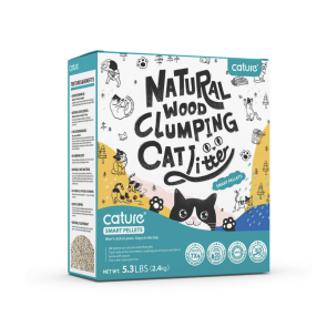 CATURE Natural Wood Clumping Cat Litter