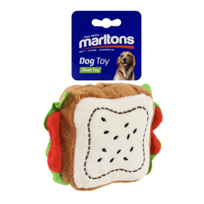 Marltons Plush Sandwich Dog Toy
