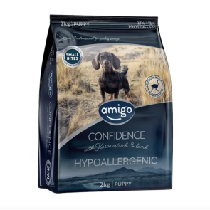 Amigo Confidence Lamb & Ostrich Small Puppy Dog Food 2kg