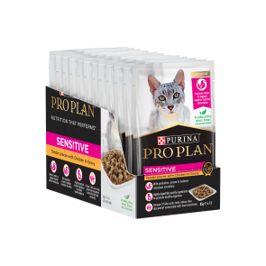 Purina Pro Plan Sensitive Cat Chicken in Gravy Cat Wet Food-12x85g