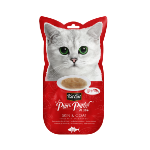 Kit Cat Purr Puree Plus+ Tuna Skin & Coat Care Cat Treats