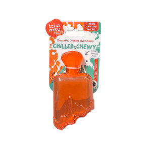 Takamisu Chilled & Chewy Freezable Lolly Dog Toy - Orange