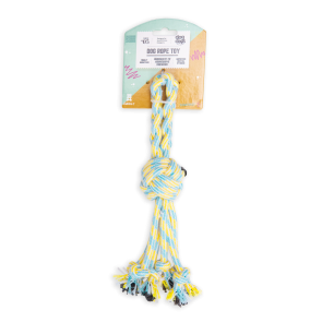 Dog's Life Ball with Tassel Rope Maize Dog Toy 