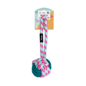 Dog Days Rope Knot Candy Pink Dog Toy