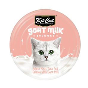 Kit Cat White Meat Tuna Flakes & Salmon with Goat's Milk Adult Cat Wet Food - 70g
