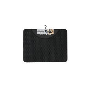 M-Pets Duplex Cat Litter Mat - Black