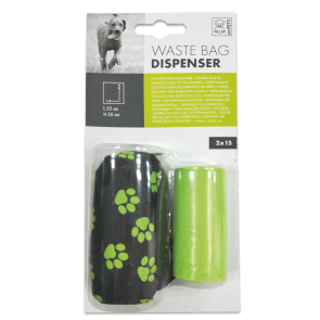 M-Pets Waste Bag With Soft Dispenser - Green