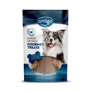Amigo Gourmet Ostrich Jerky Treats for Dogs