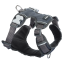 Red Dingo Padded Dog Harness-Grey