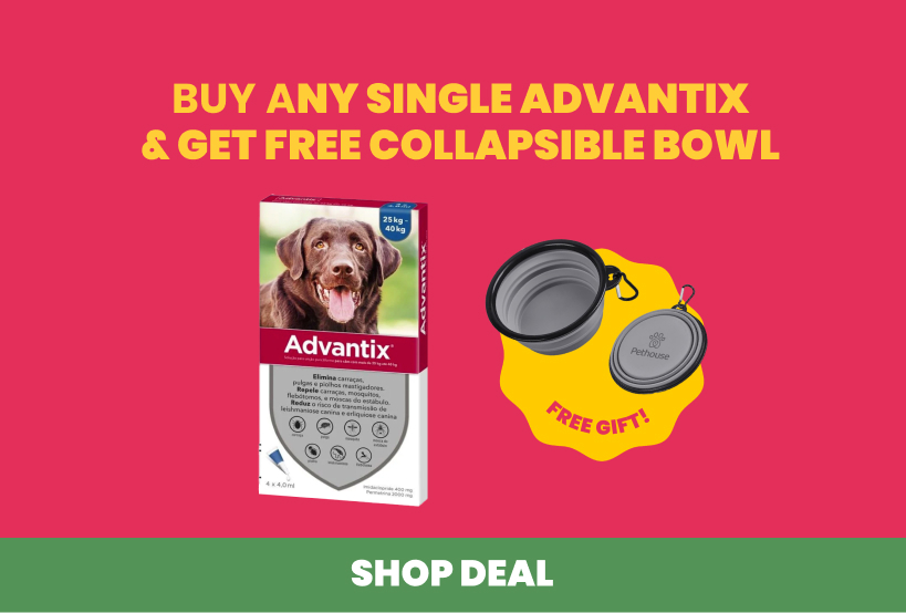 Buy any single Advantix and get a free collapsible bowl