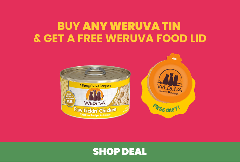 Buy any Weruva tin and get a free Weruva food lid